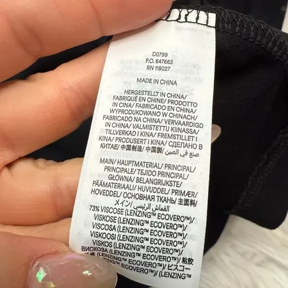 Boden Women's Sleeve Detail Midi Dress Black Size 8R NWT - Picture 10 of 16